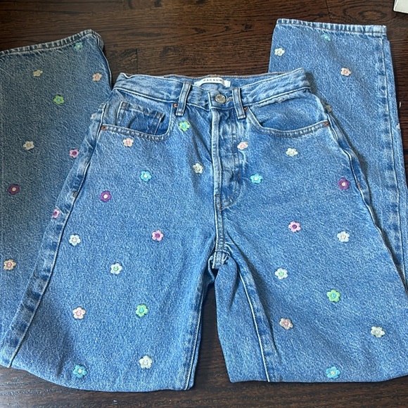 Pacsun Flower Power Dad Jean 23 - Picture 2 of 4